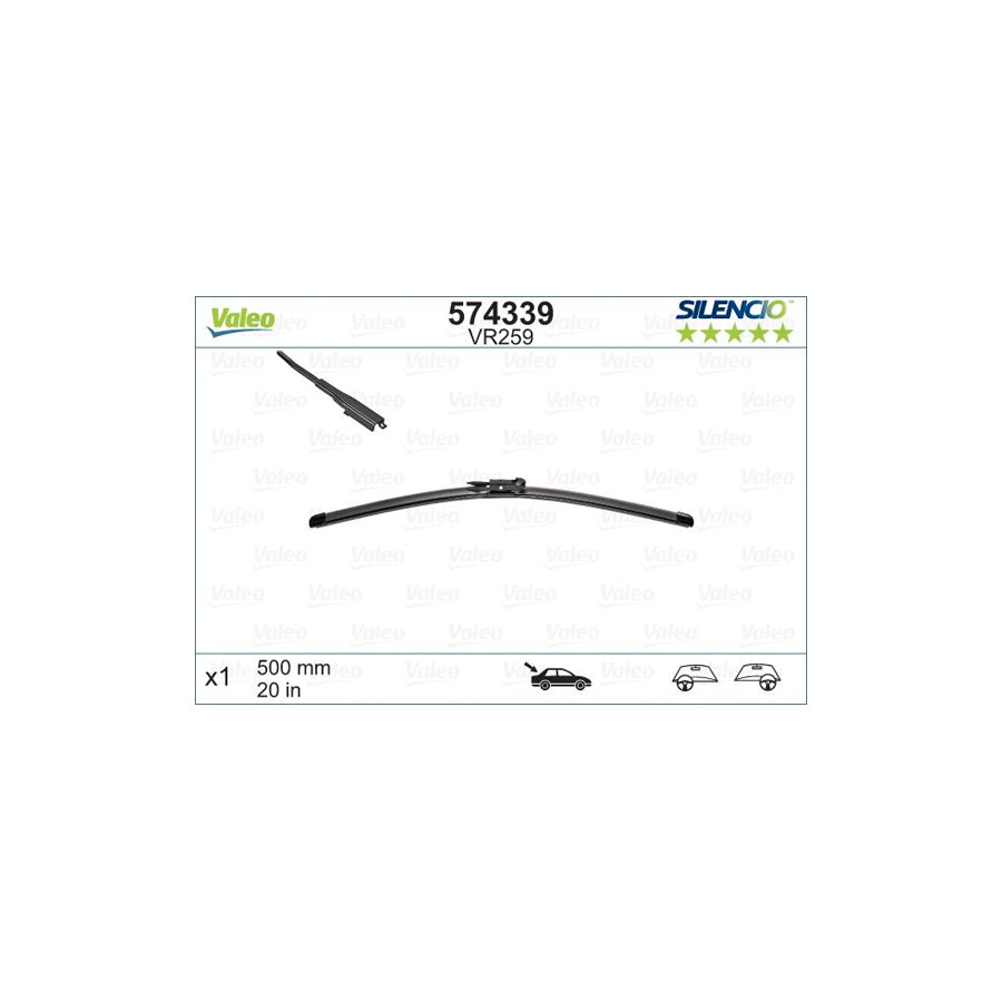 Valeo Silencio Rear, Silencio X.Trm 574339 Wiper Blade