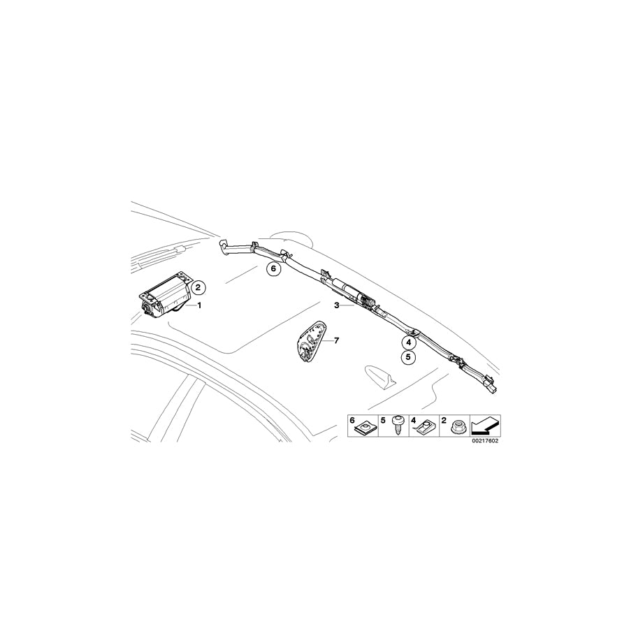 Genuine BMW 72127146668 E91 E90 Side Airbag, Front Right Seat GRAU 60 (Inc. 318d, 330d & 335i)