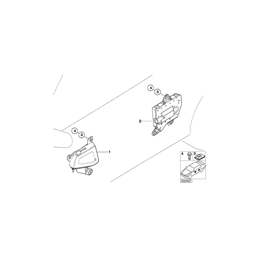Genuine BMW 72127072625 E46 Left Rear Door Airbag Module (Inc. 330Ci, 318i & 320Cd)