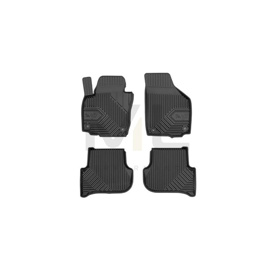 FROGUM Tailored, No.77 77407329 Floor mat set for SKODA Yeti (5L) Elastomer, Front and Rear, Quantity: 4, Black, (LHD)