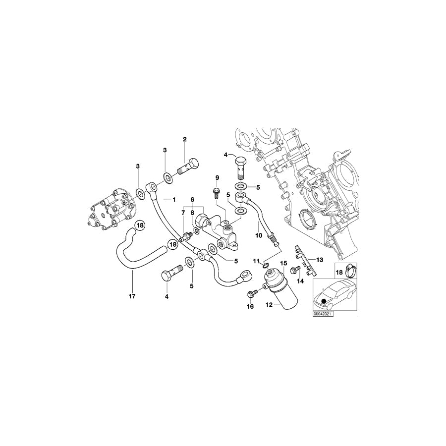 Genuine BMW 11361407881 E39 E52 Pipe Clamp (Inc. M5 & Z8)