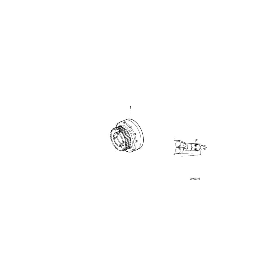 Genuine BMW 24221219917 E36 E34 Clutch F (Inc. 320i & 520i)