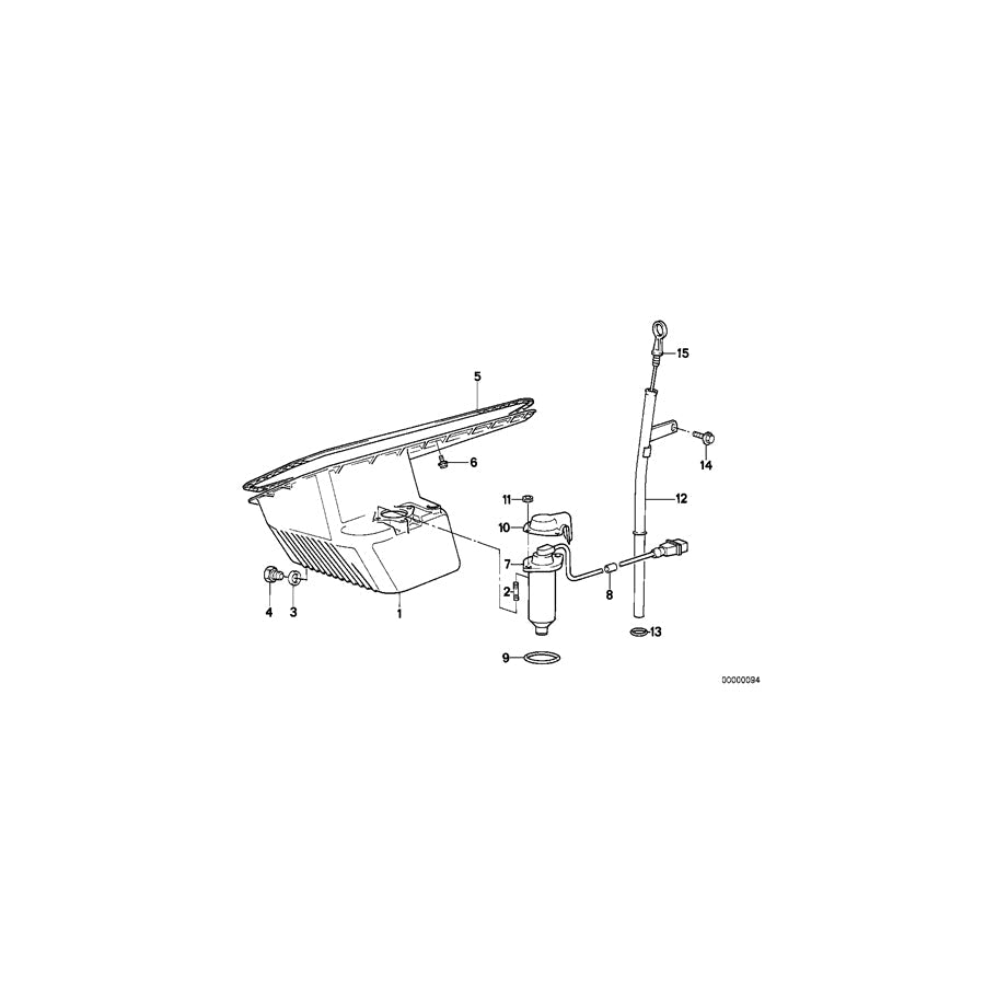 Genuine BMW 11431718843 E34 Guide Tube L=565,8mm (Inc. 520i & 525i)