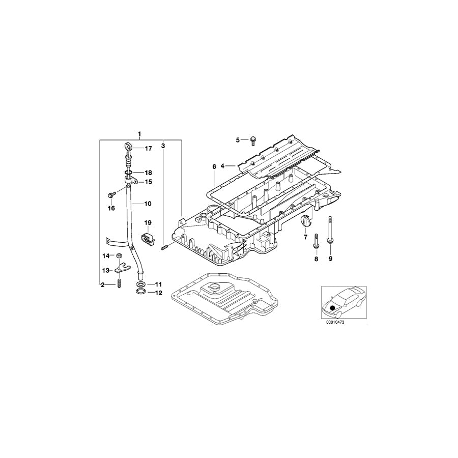 Genuine BMW 11431714781 E39 E38 Guide Tube (Inc. 740iL, 735iL & 740iLP)