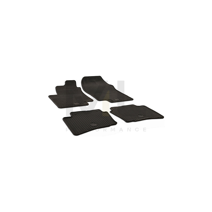 WALSER 50358 Floor mat set for HYUNDAI i20 I Hatchback (PB) Elastomer, Front and Rear, Quantity: 4, Black
