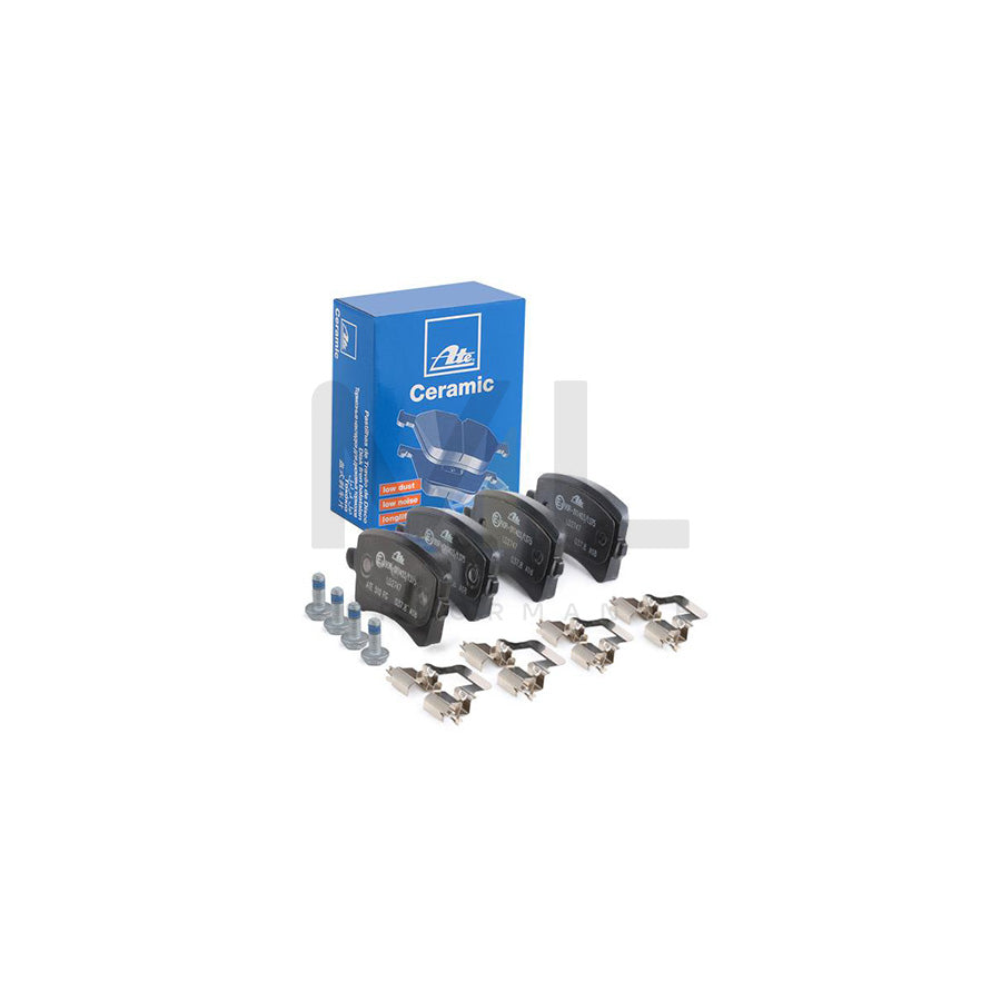 ATE Ceramic 13.0470-2747.2 Brake pad set excl. wear warning contact, not prepared for wear indicator, with brake caliper screws, with accessories