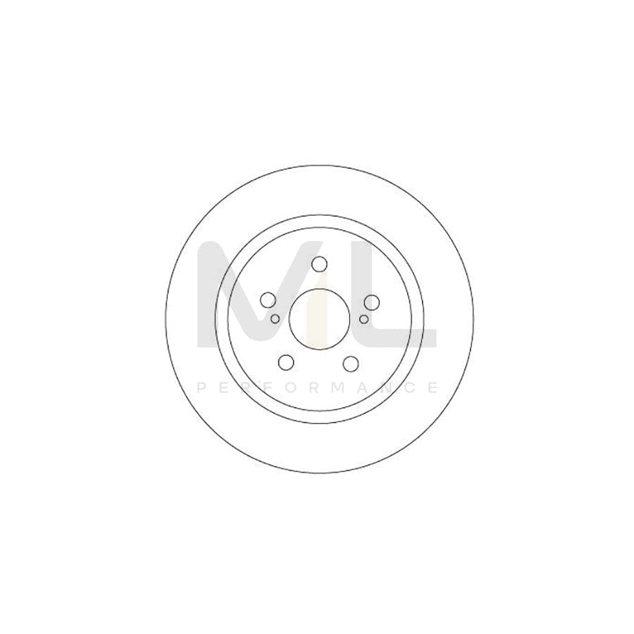 TRW DF6920 Brake Disc Solid, Painted - 1 piece