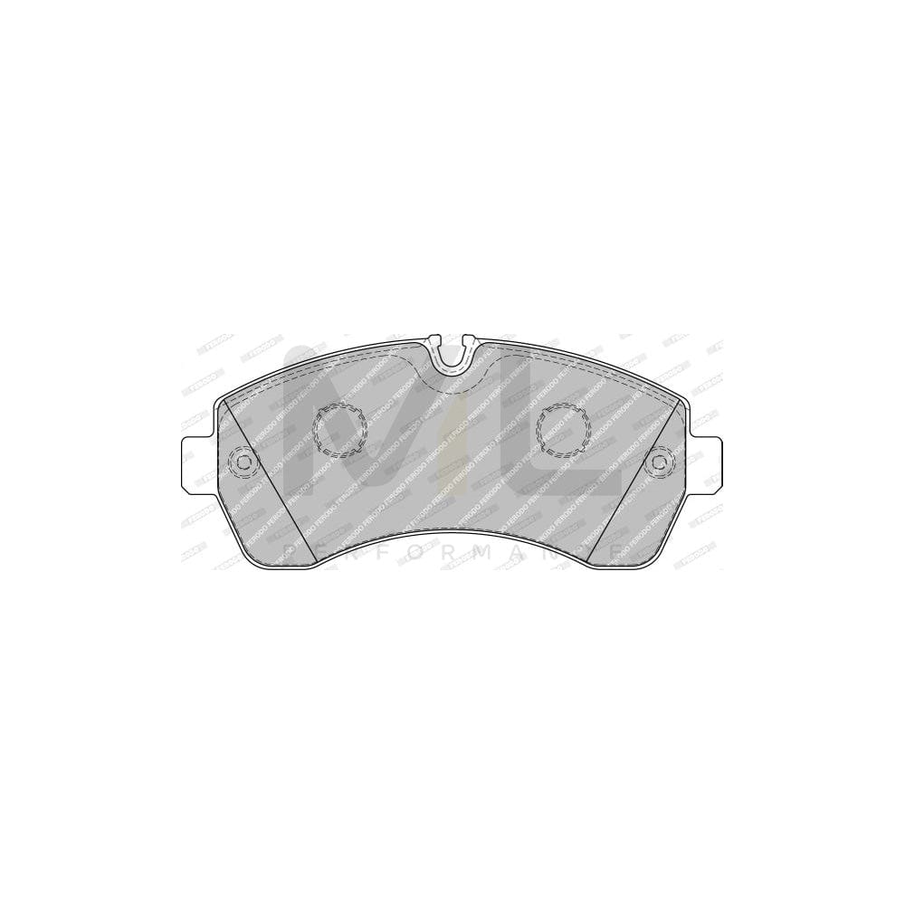 Ferodo Premier Eco Friction FVR1777 Brake Pad Set Prepared for Wear Indicator, With Brake Caliper Screws, With Accessories