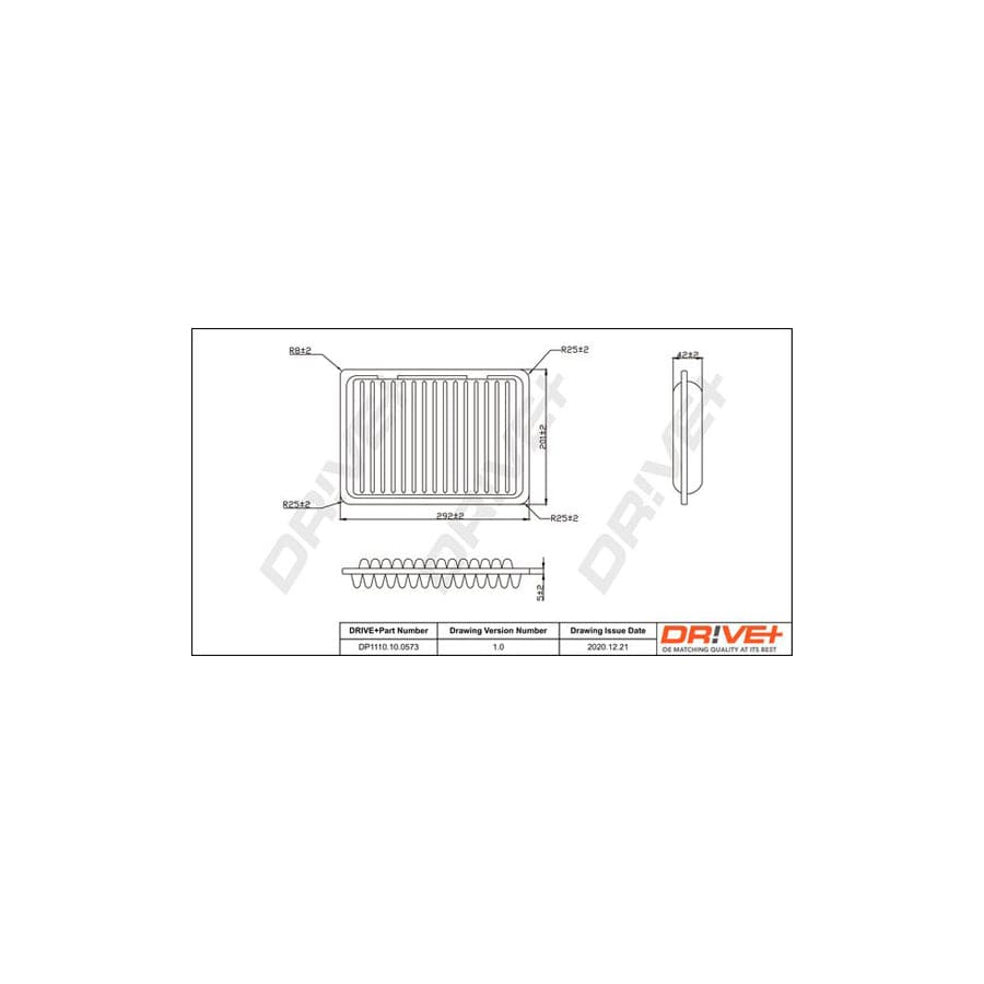 Dr!Ve+ Dp1110.10.0573 Air Filter