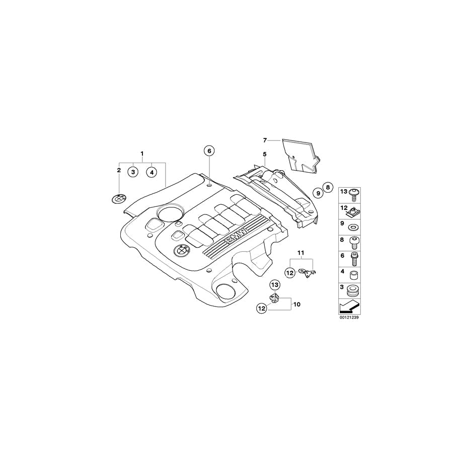 Genuine BMW 11147788926 E46 Cover, Acoustic (Inc. 330xd, 330d & 330Cd)