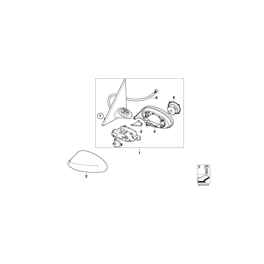 Genuine BMW 51167177437 E88 E92 E93 Screw 3X30 (Inc. 330xd, 130i & Z4 28i)