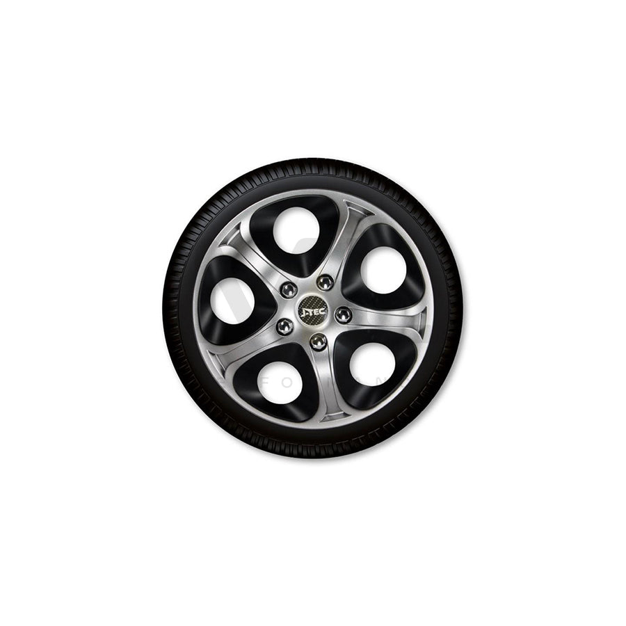J-TEC Enfinitiy, Silver Black J16124 Wheel trims 16 Inch Black/Silver