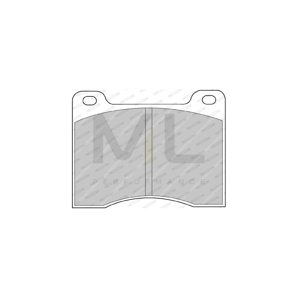 Ferodo Premier FDB990 Brake Pad Set Not Prepared for Wear Indicator