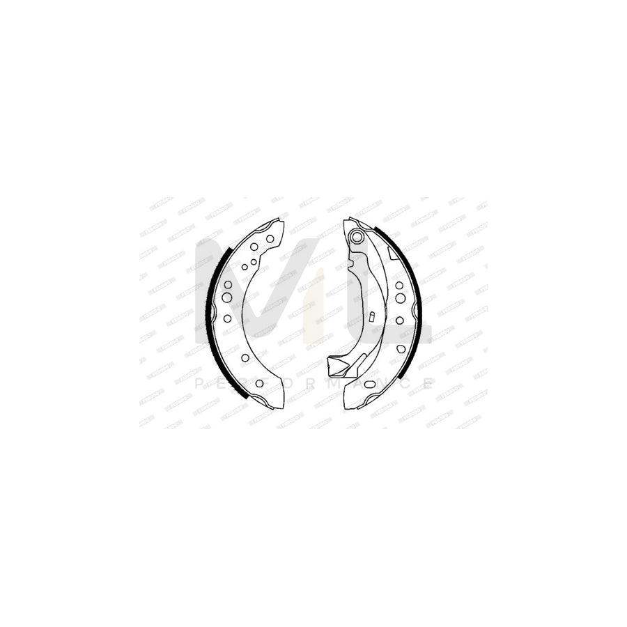 Ferodo Premier FSB626 Brake Shoe Set With Accessories