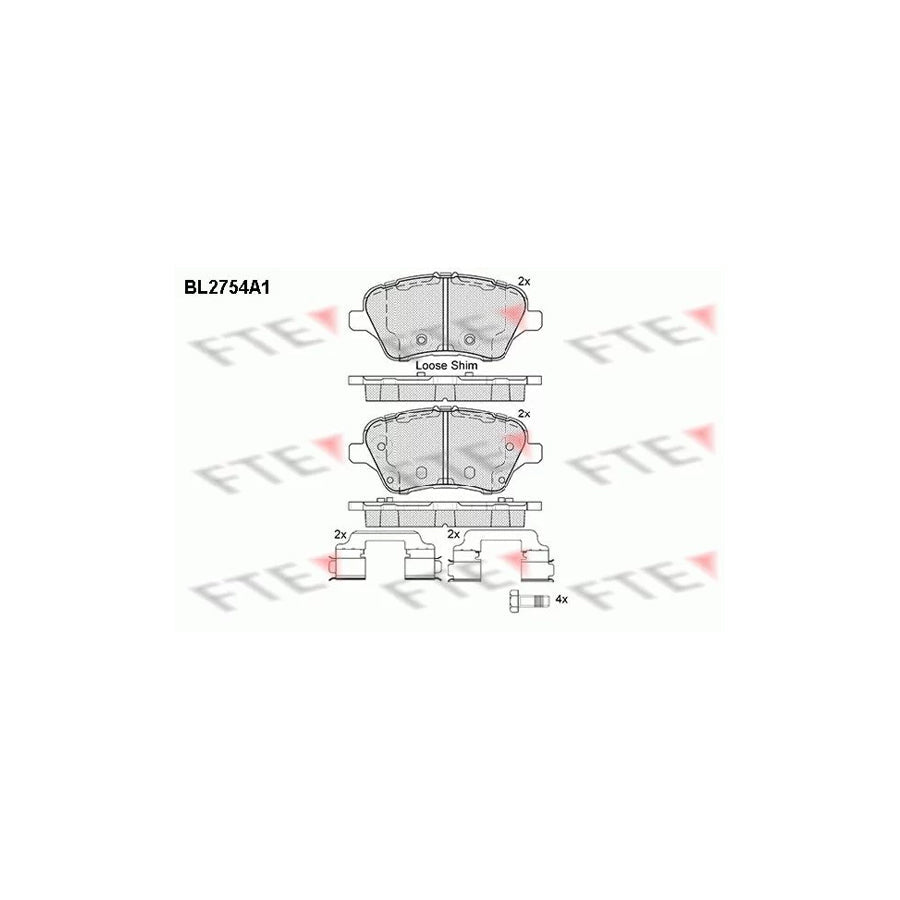 FTE 9010961 Brake Pad Set