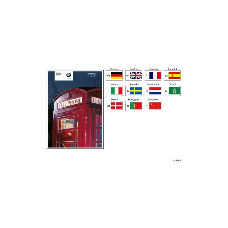 Genuine BMW 01410155630 Owner's Handbook, Telephone "En" SA630, SA631 (Inc. 330Cd, 520d & 320i)