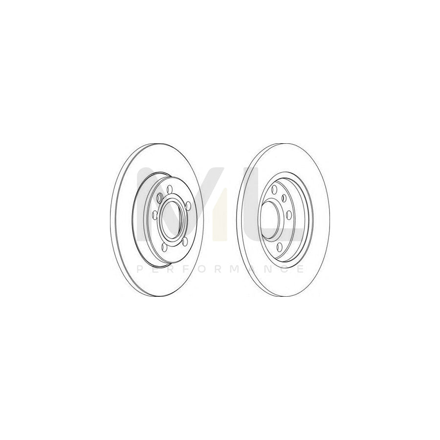 Ferodo DDF1012-1 Brake Disc Solid - Pair
