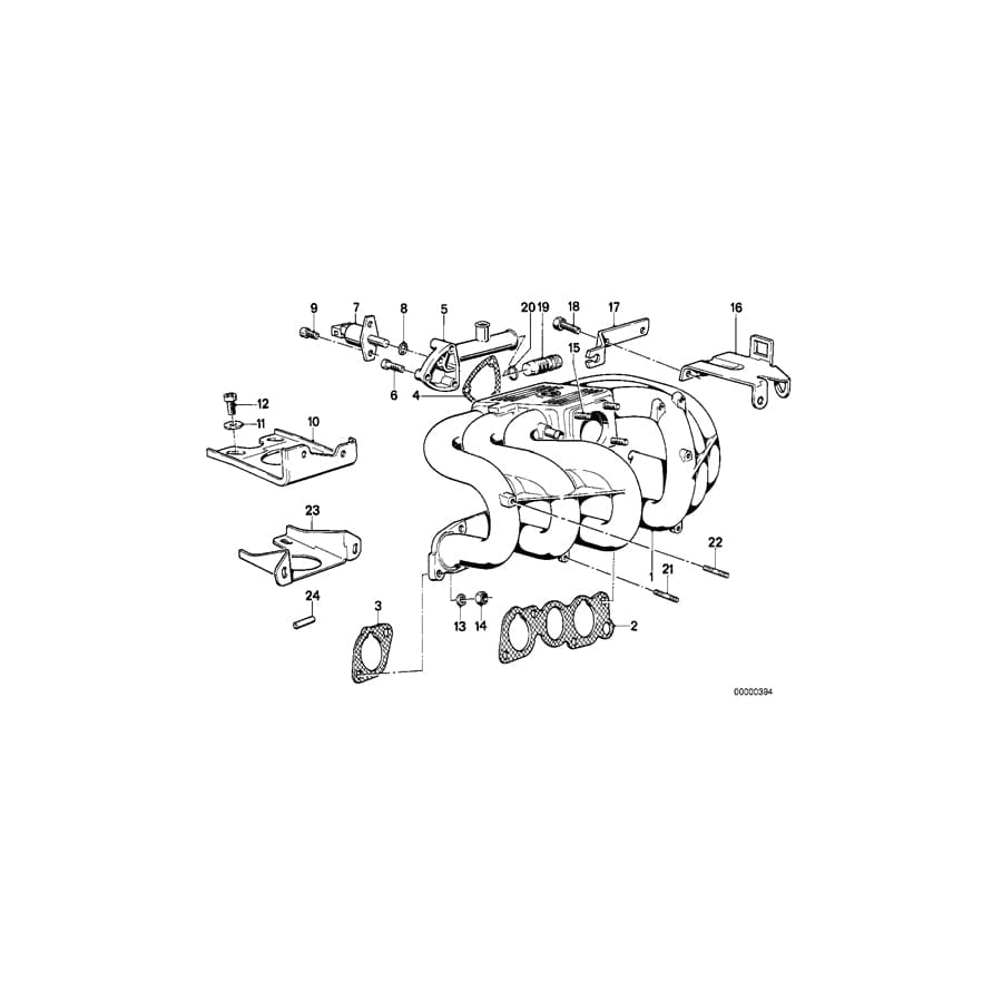 Genuine BMW 11611289210 E34 E30 Roadster Intake Manifold (Inc. 325ix, 525i & Z1)