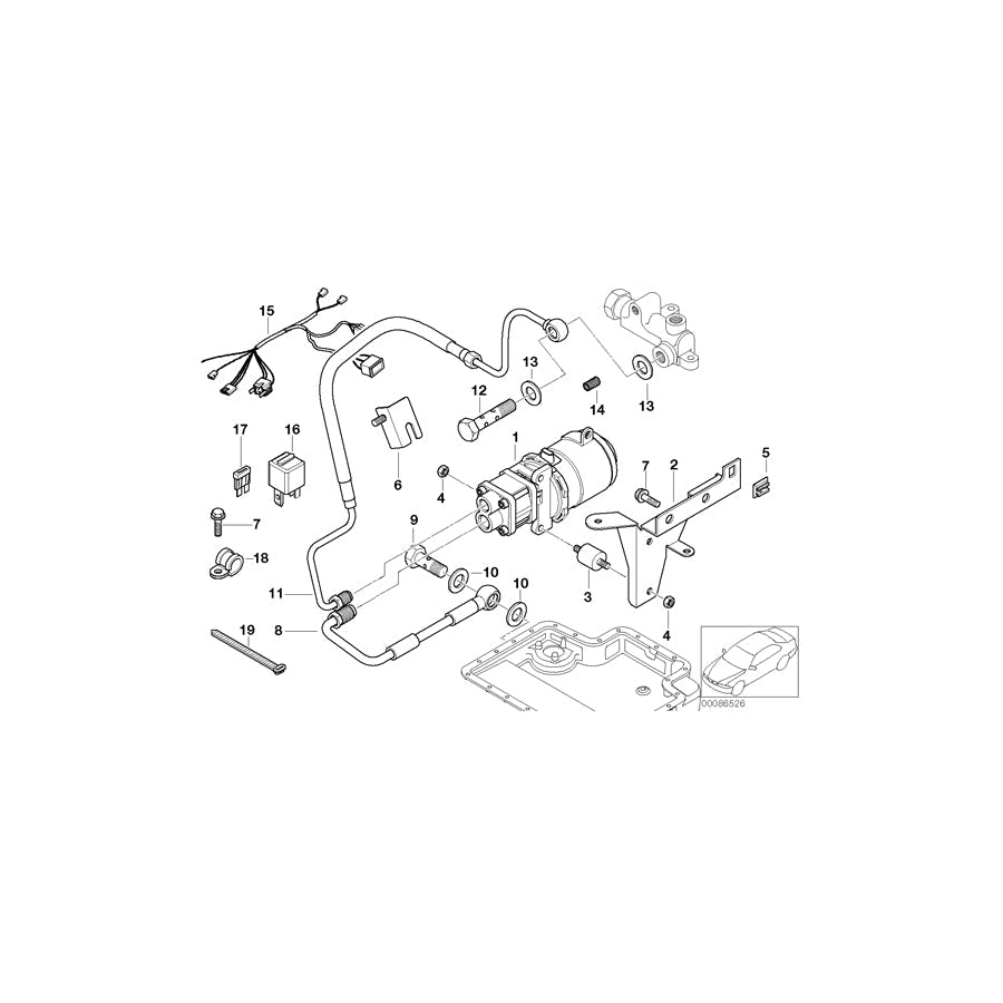 Genuine BMW 11367831015 E39 Compressor SERVICE (Inc. M5)