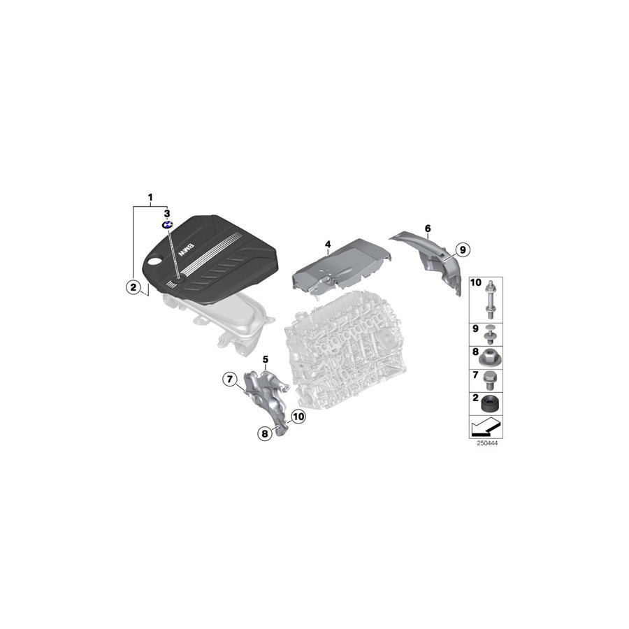 Genuine BMW 11148511484 F36 F32 F34 Cover, Acoustic (Inc. 335dX, 430d & 435dX)