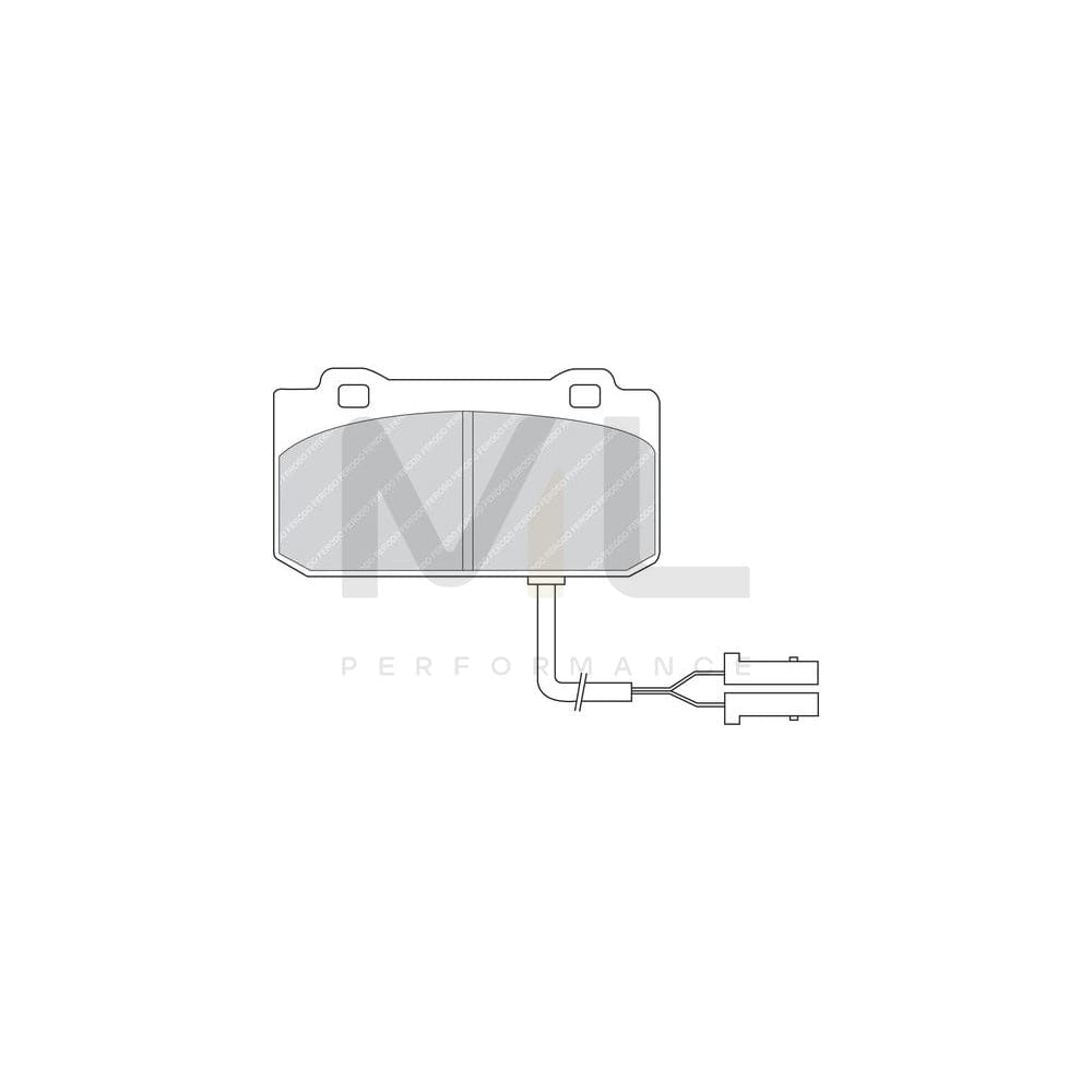 Ferodo Premier FDB441 Brake Pad Set Incl. Wear Warning Contact