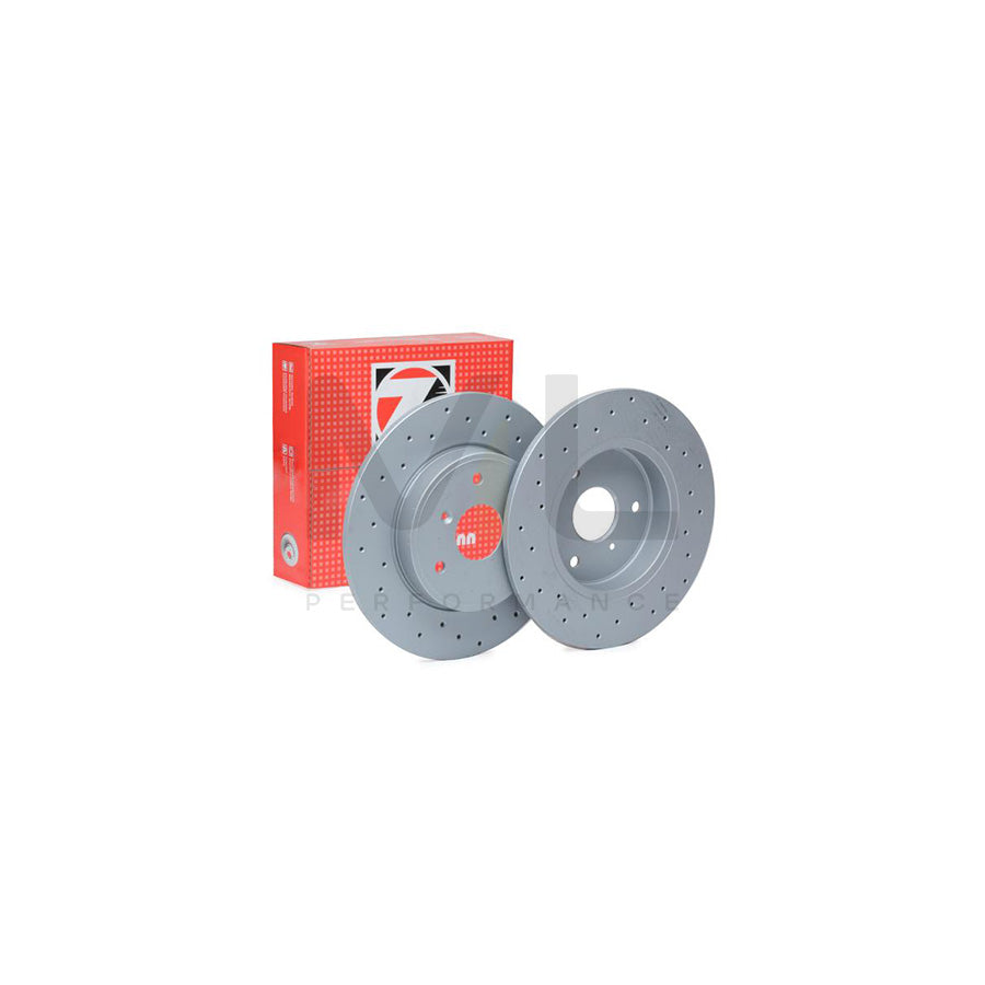 ZIMMERMANN 405.4102.52 Brake Disc for SMART FORTWO Perforated, Solid, Coated, High-carbon - 1 piece