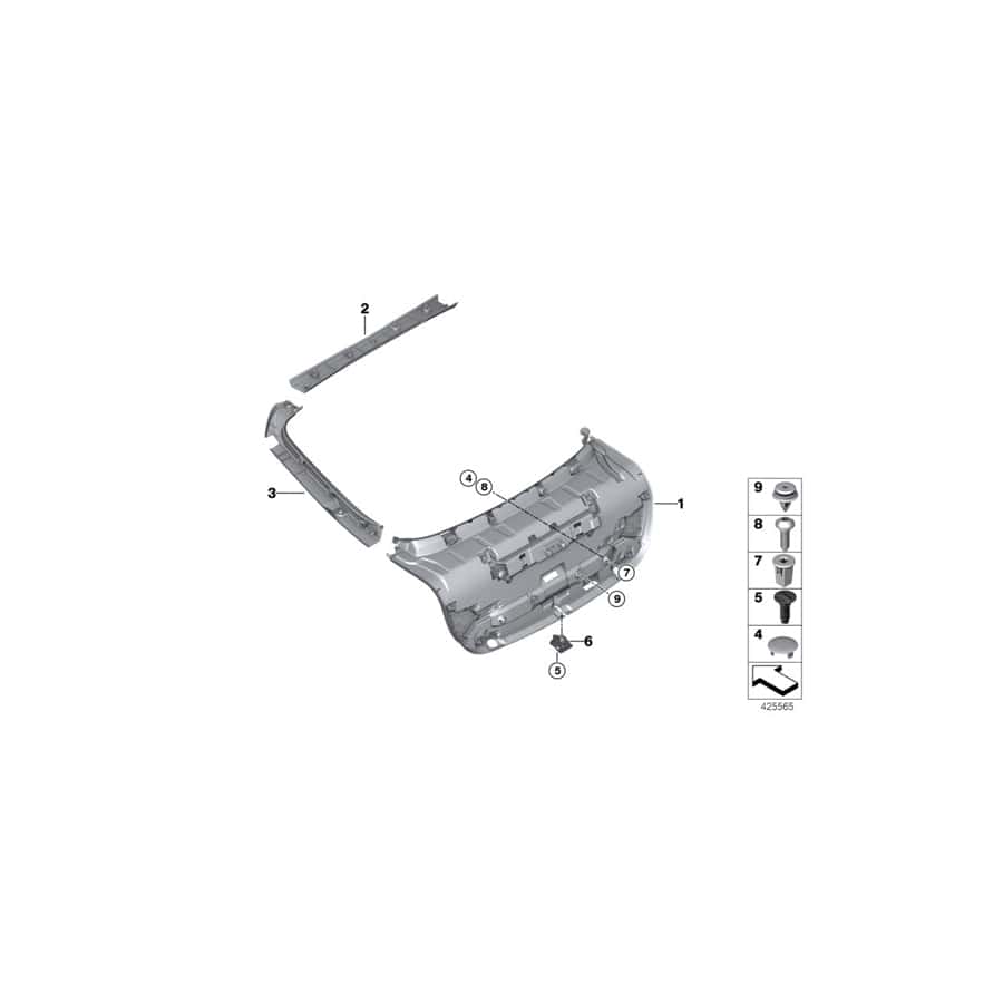 Genuine BMW 51497345227 F36 Trim, Side Inner Left OYSTER (Inc. 428iX, 430d & 430dX)