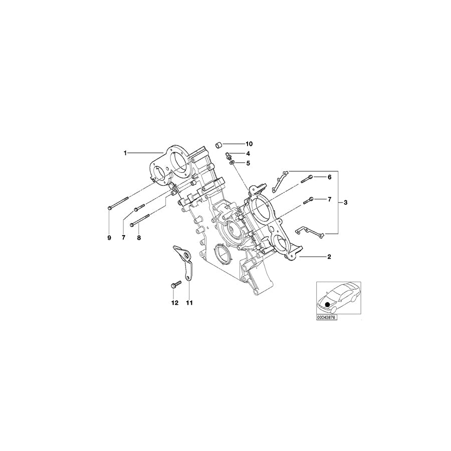 Genuine BMW 11367830148 E39 E52 Connector (Inc. M5 & Z8)