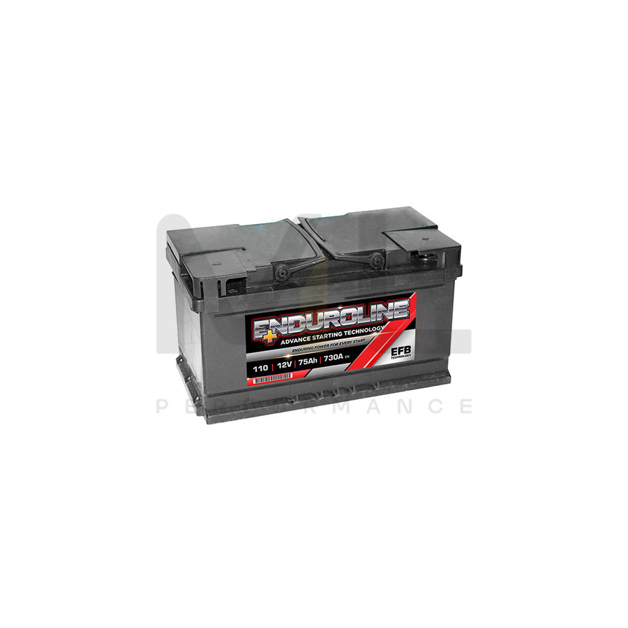 Enduroline 110 EFB Start Stop Car Battery 75Ah