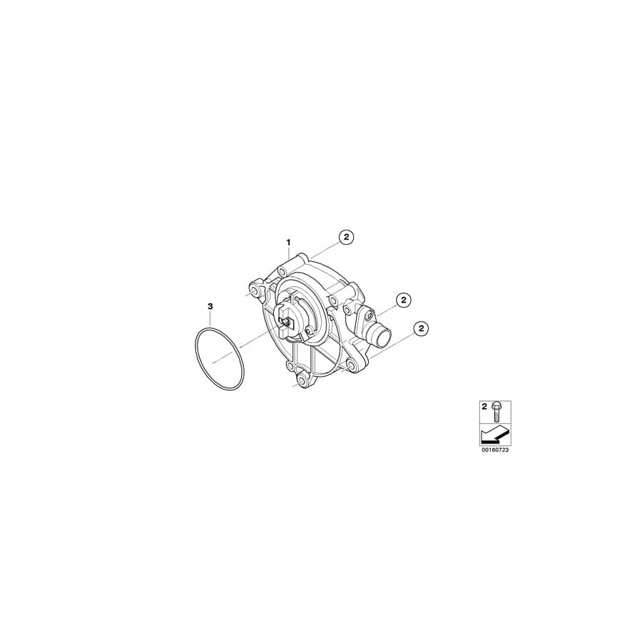 Genuine BMW 11667576823 E92 E90 E60 O-Ring 58,42X2,62 (Inc. 116i 1.6, 316i & 318i)