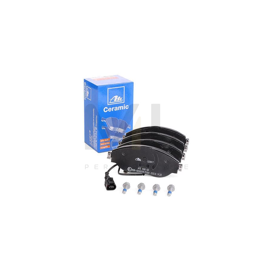 ATE 13.0470-2617.2 Brake pad set incl. wear warning contact, with brake caliper screws