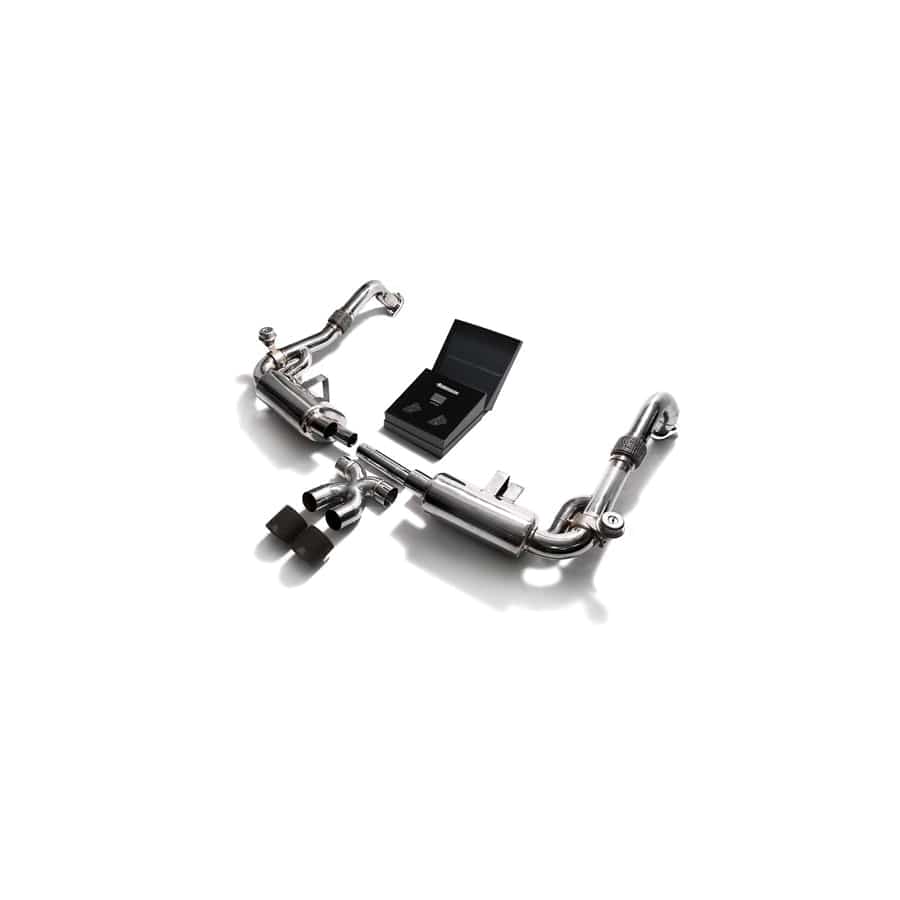 Armytrix P82T1-DS24M Valvetronic Exhaust System Porsche 718 Boxster | Cayman 2017-2022 with Dual Matte Black 3.5"