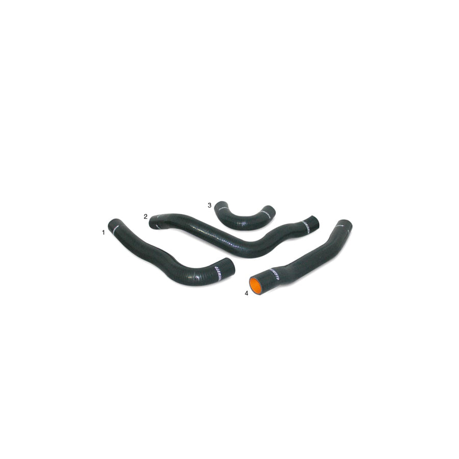 Mishimoto MMHOSE-EVO-10BK Mitsubishi EVO X Black Silicone Hose Kit