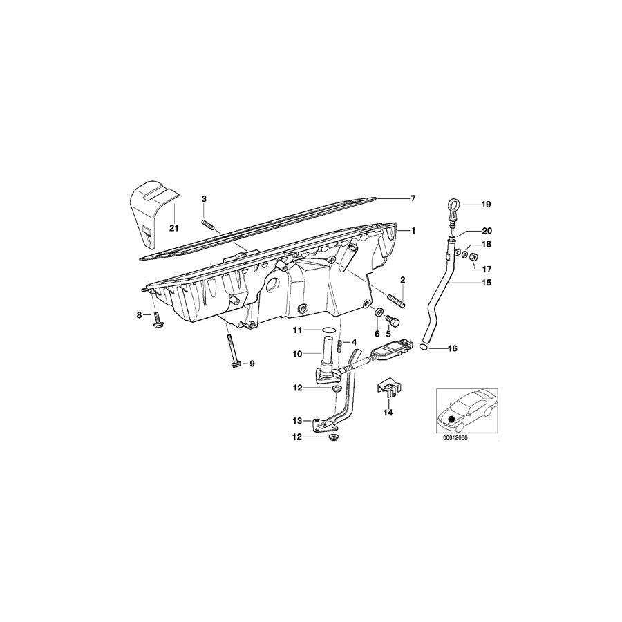 Genuine BMW 11431738499 E34 Guide Tube (Inc. 525ix)