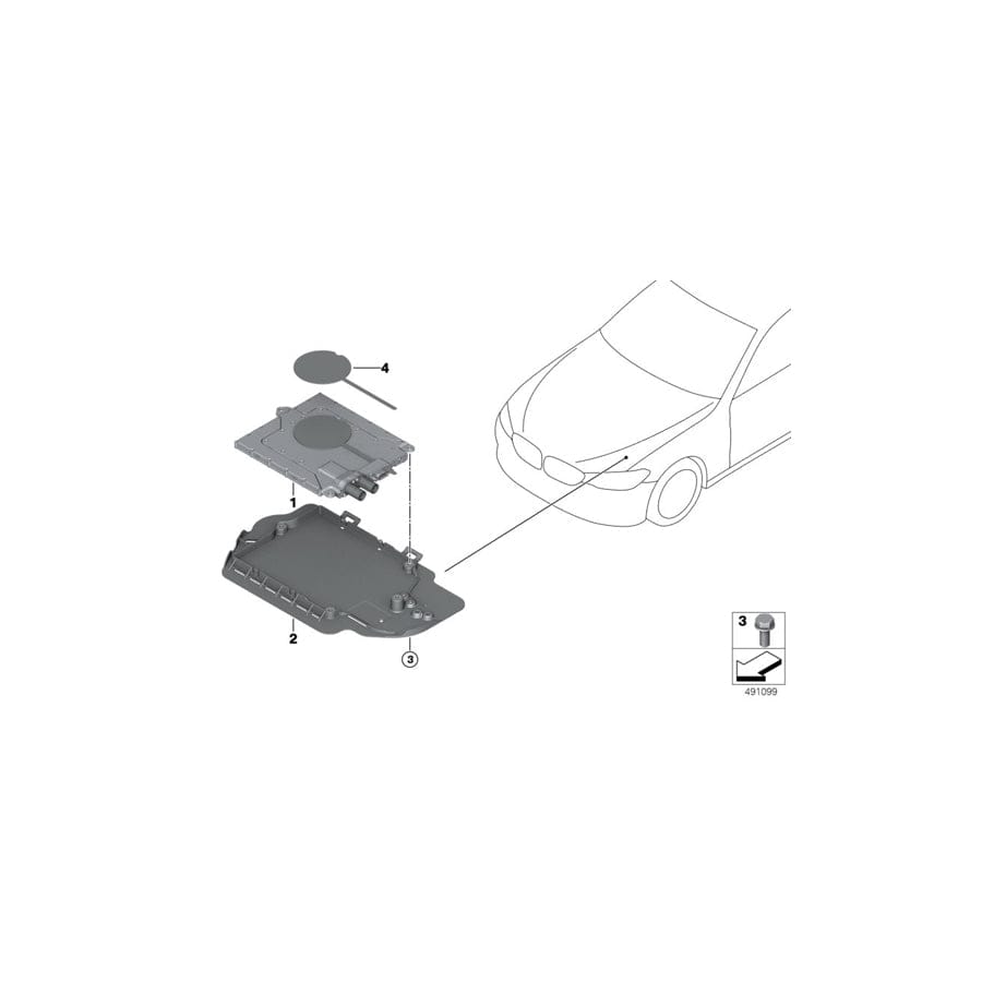 Genuine BMW 61356832921 G30 Lid Car Pad Module Cpm (Inc. 530e & 530eX)