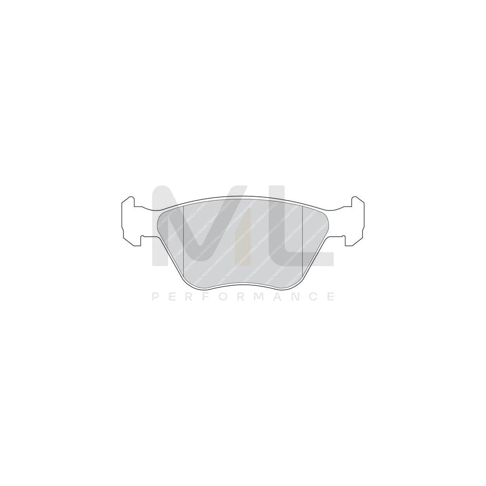 Ferodo Premier FDB685 Brake Pad Set Not Prepared for Wear Indicator, With Piston Clip