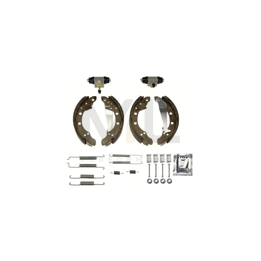 TRW Brake Kit BK1505 Brake Shoe Set with wheel brake cylinder