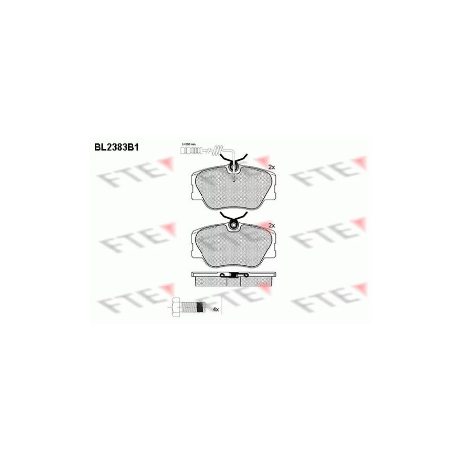 FTE Bl2383B1 Brake Pad Set
