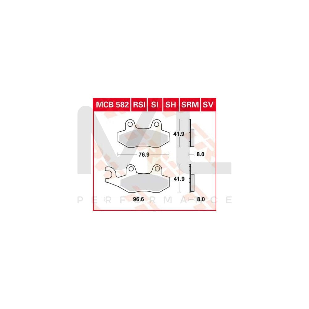 TRW Sinter Maxi Scooter Mcb582Srm Brake Pad Set