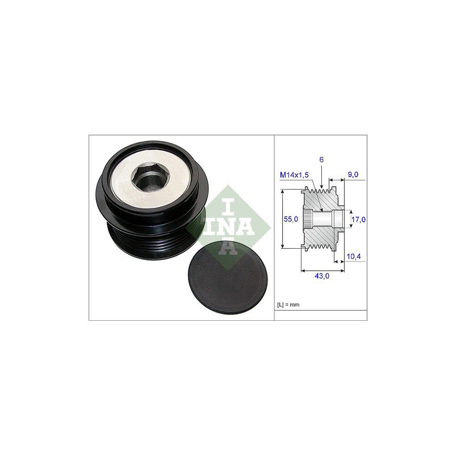 Ina 535 0208 10 Alternator Freewheel Clutch