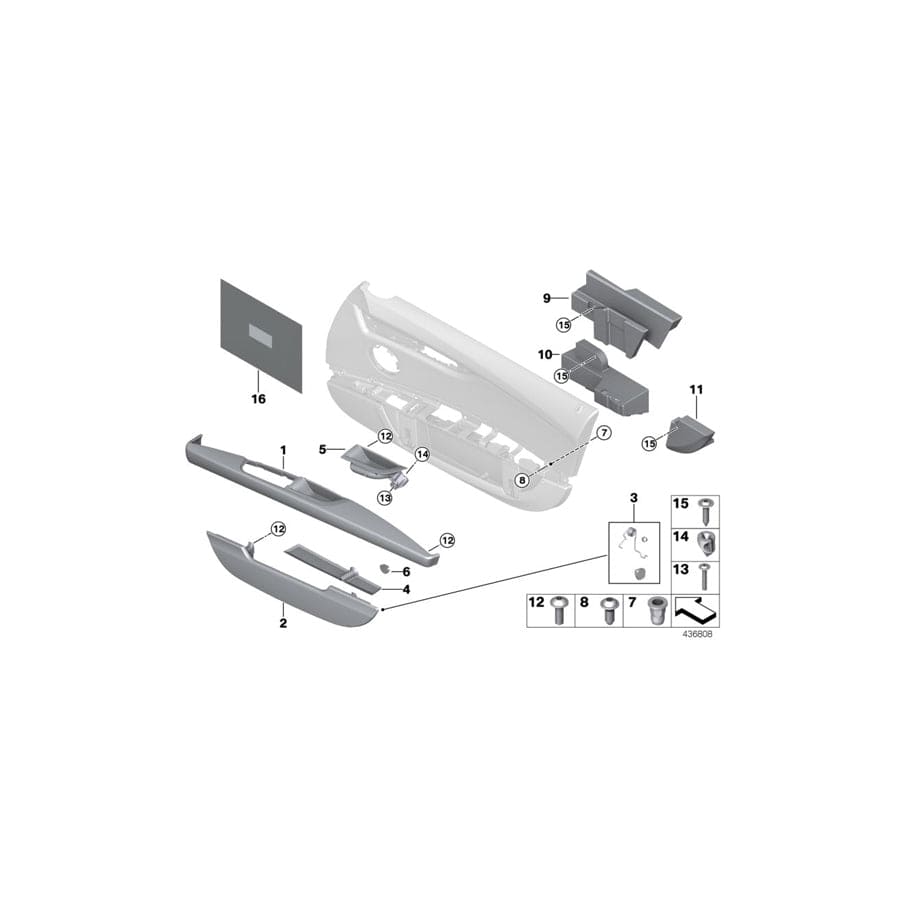 Genuine BMW 51419167067 E89 Insert Mat Velours, Left (Inc. Z4)