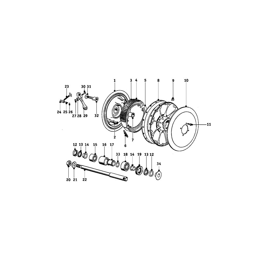 Genuine BMW 36311231247 Shim 7,100MM/D=17 (Inc. R90S, R45T & R 75)