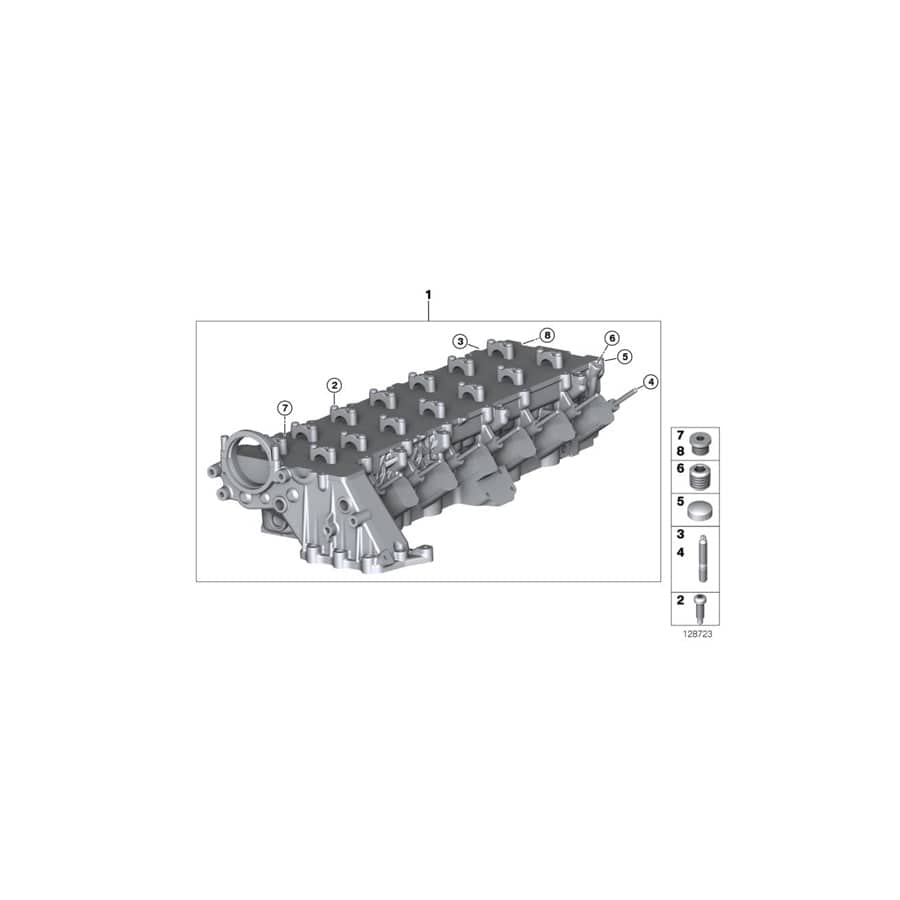 Genuine BMW 11127806061 E92 E83 E61 Cylinder Head (Inc. X5 3.0sd, 535d & 335d)