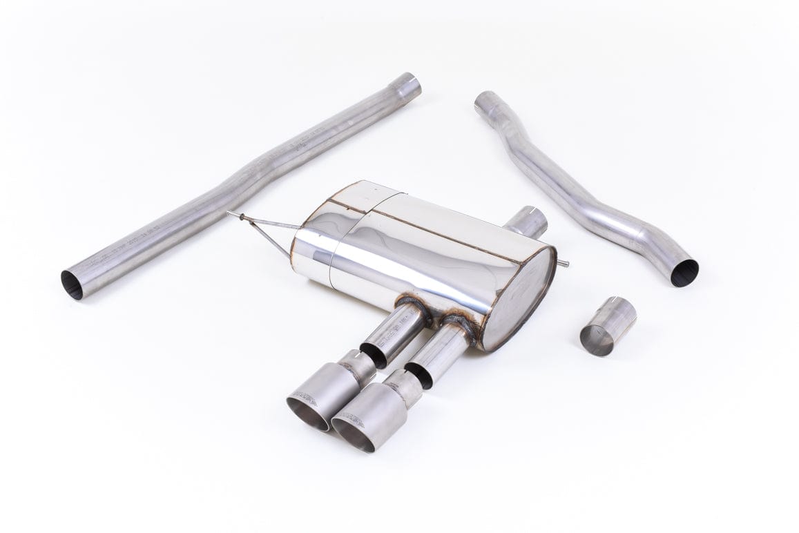 MillTek SSXM422 Mini F56 Cooper S Non-Resonated Cat-Back Exhaust with Titanium Tips