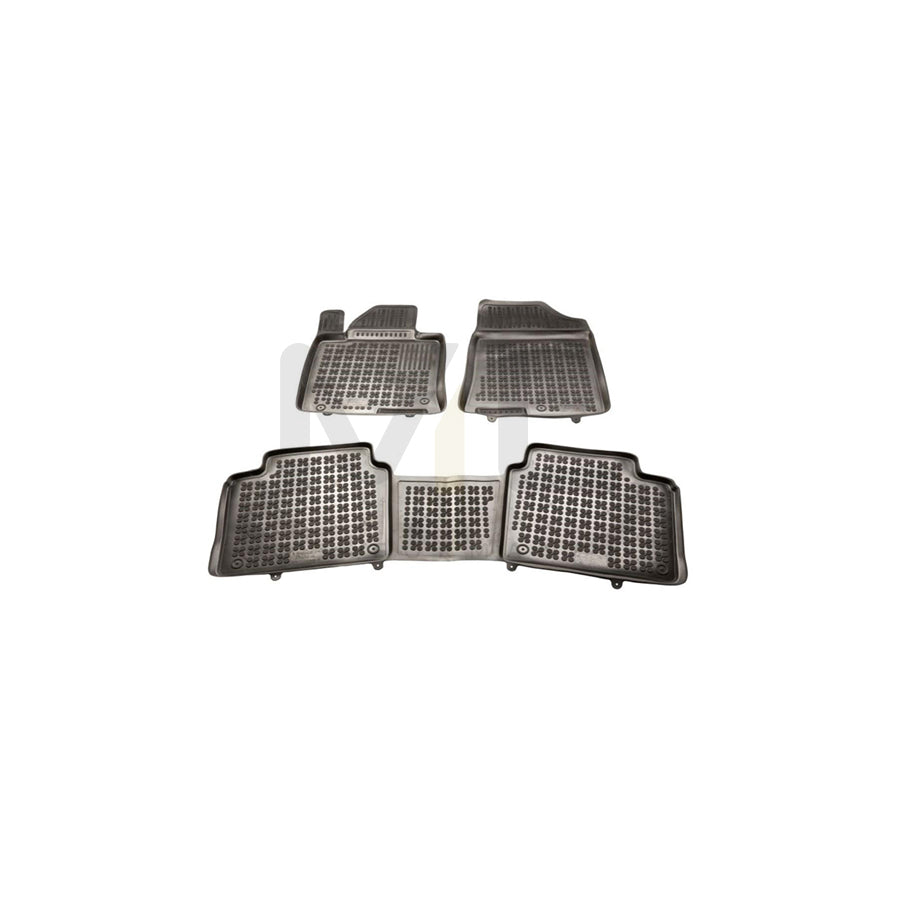 REZAW PLAST 201020 Floor mat set for KIA Optima / K5 Saloon (JF) Elastomer, Front and Rear, Black
