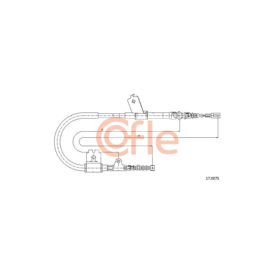 Cofle 92.17.0075 Hand Brake Cable