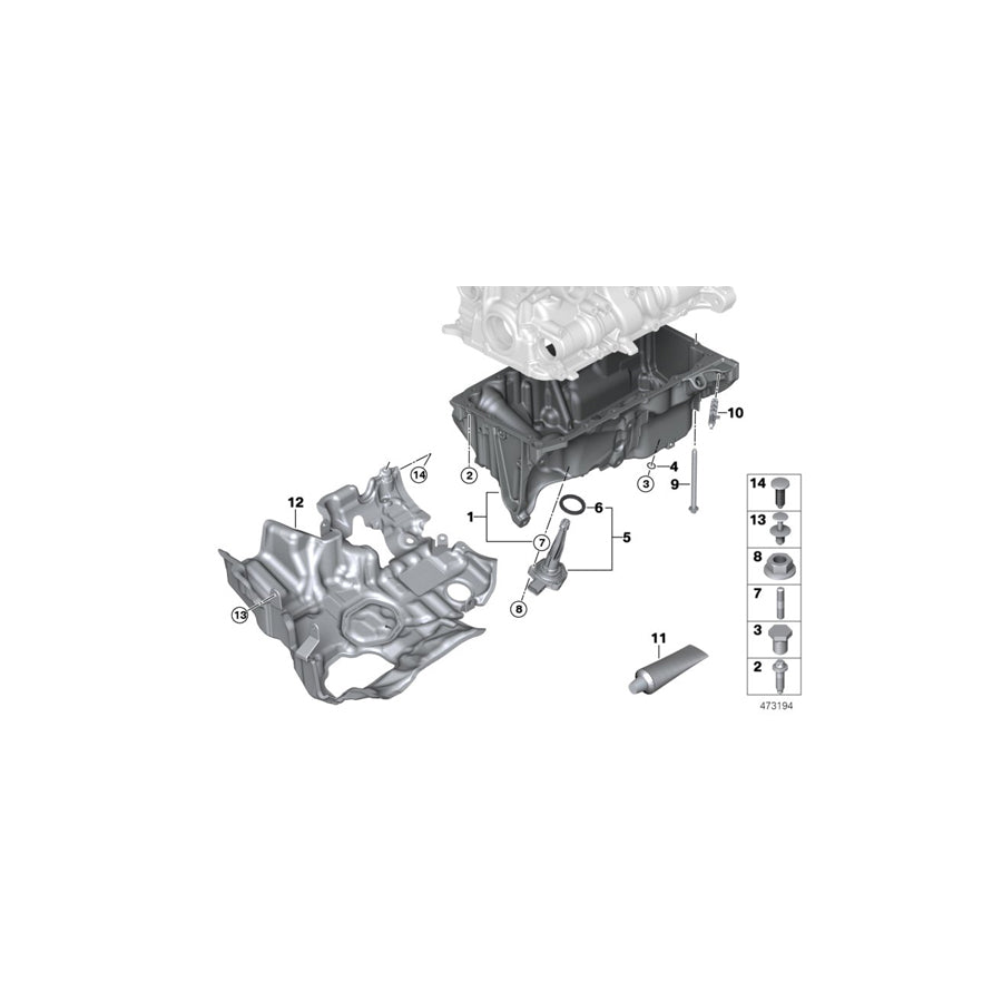 Genuine BMW 11148581908 G30 G01 G02 Cover, Acoustic (Inc. X3 18d, X3 20i & X4 20iX)