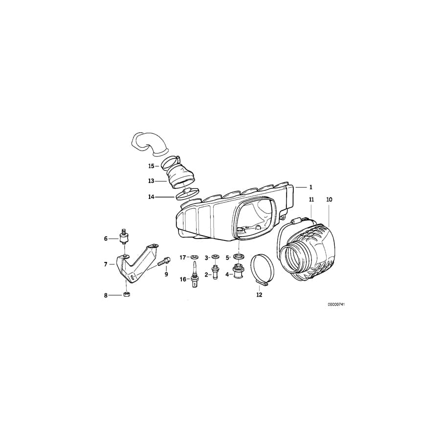 Genuine BMW 11611401101 E36 Connector 27X1 (Inc. M3 & Z3 M)