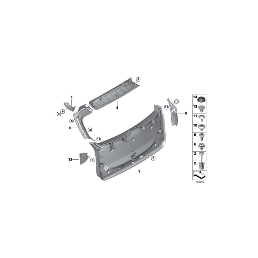 Genuine BMW 51497414191 G01 Trim, Drip Rail, Left (Inc. X3)