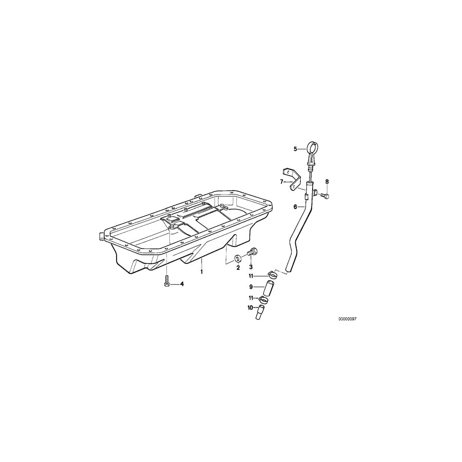Genuine BMW 11432296105 Dipstick (Inc. Z1)